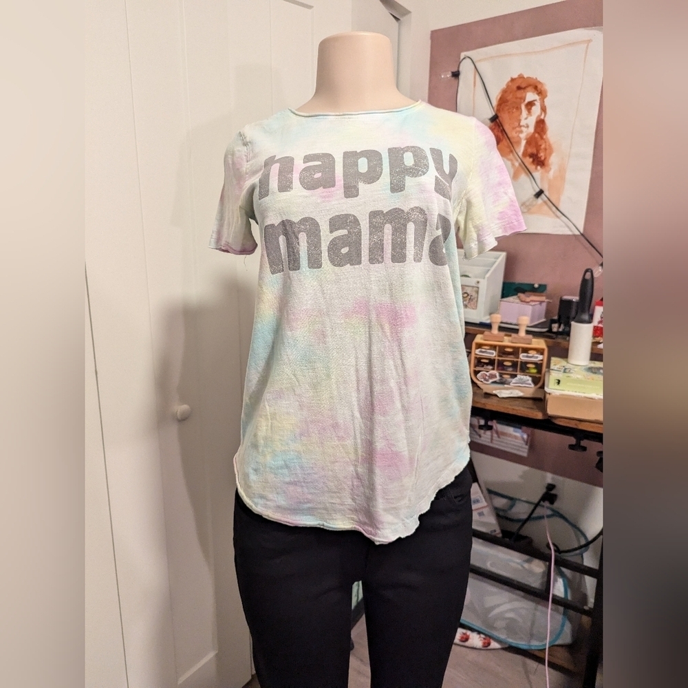 Grayson Threads Tie Dye Happy Mama Tshirt‎ size small